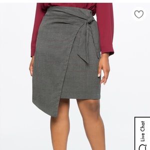 Eloquii Wrap Front Skirt
